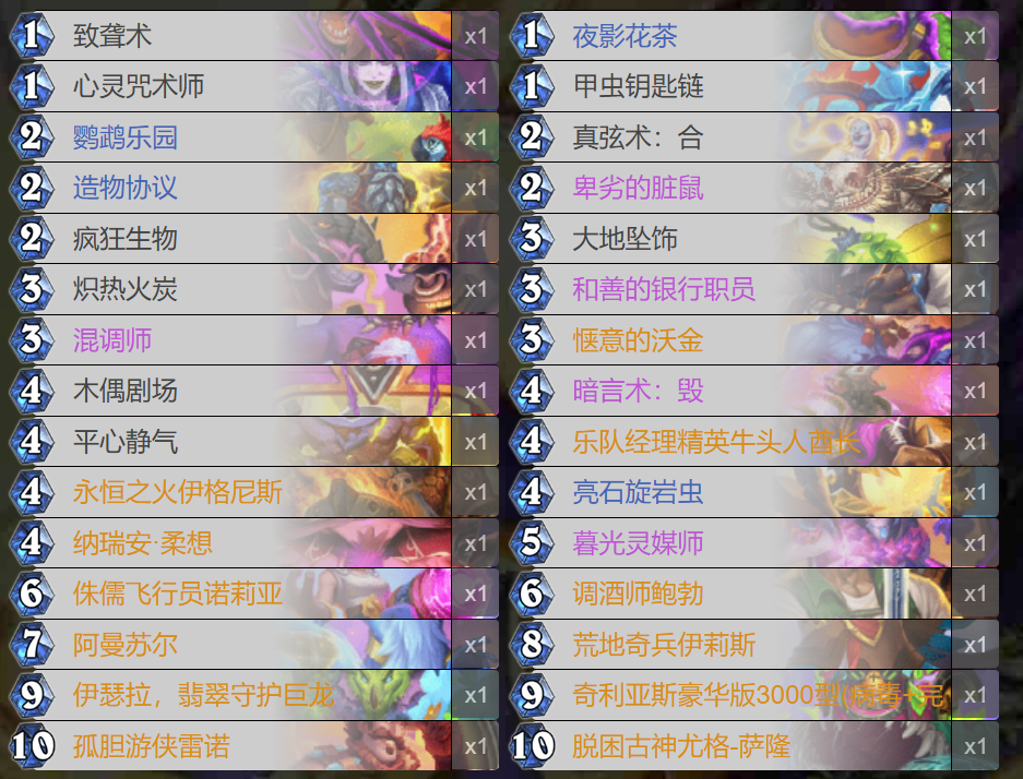 爐石傳說伊瑟拉翡翠守護適合哪些卡組?