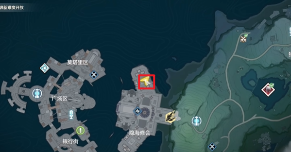 隱海修會上方位置