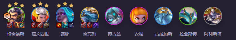 陣容英雄示意圖