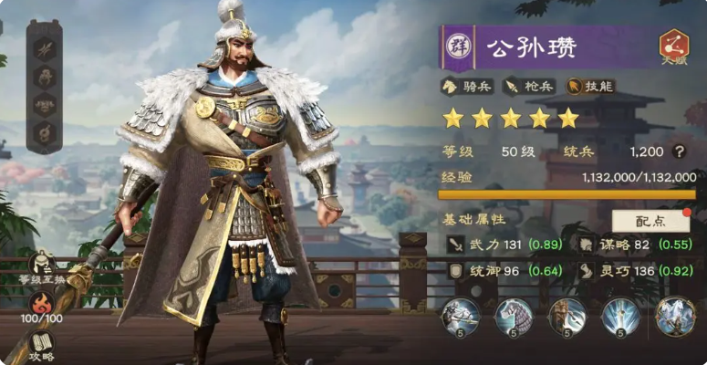 T2級(jí)武將示意圖