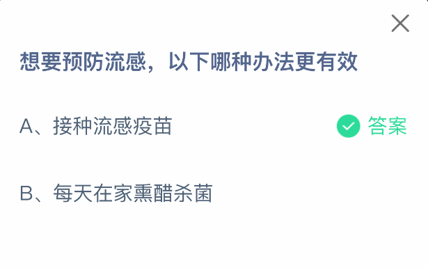 流感疫苗接種示意圖