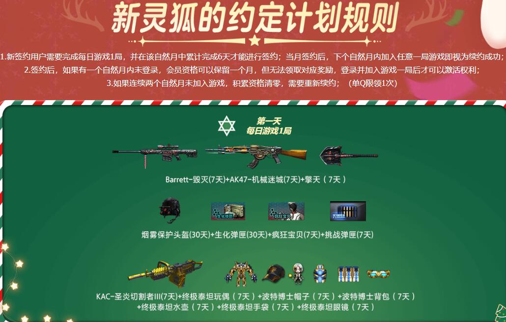 如何參與2024年12月CF靈狐的約定活動?點擊了解