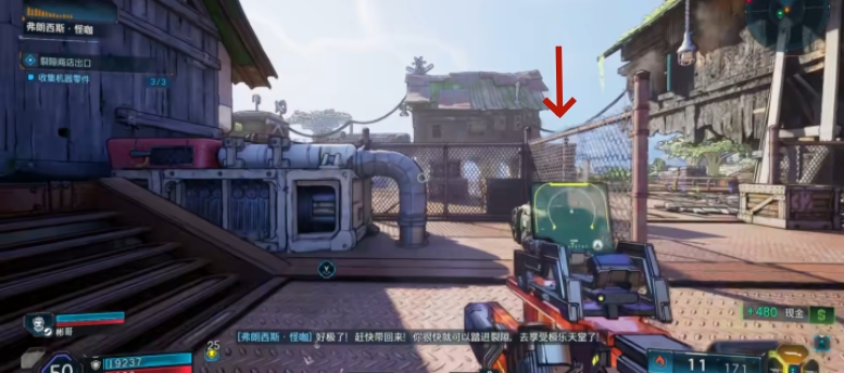 圖七：跨越圍欄