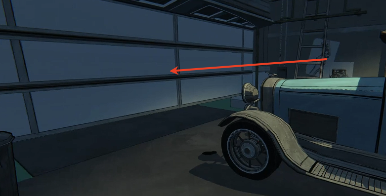 車庫開啟后路徑