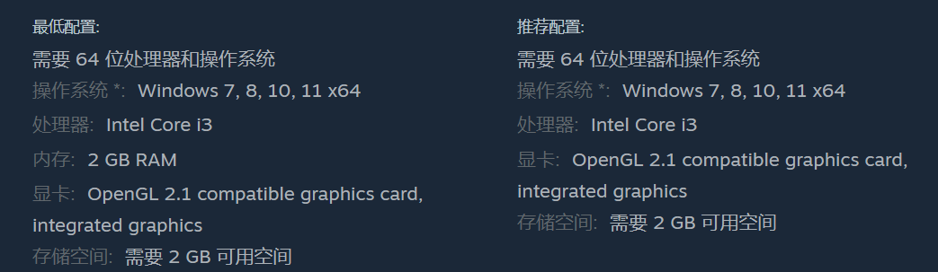 系統(tǒng)要求截圖