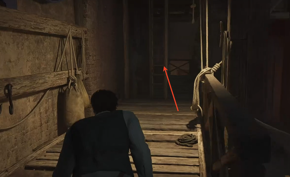 第二段梯子位置示意圖