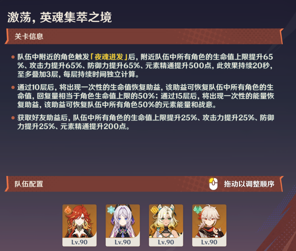 原神淬煉之界第五天怎么過?推薦陣容分享
