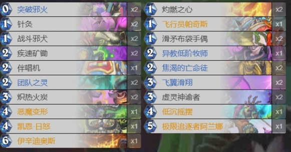爐石傳說打臉瞎卡組示例