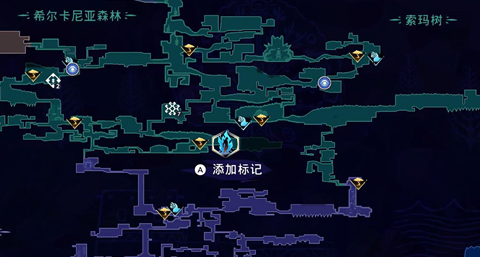 希爾卡尼亞森林入口示意圖