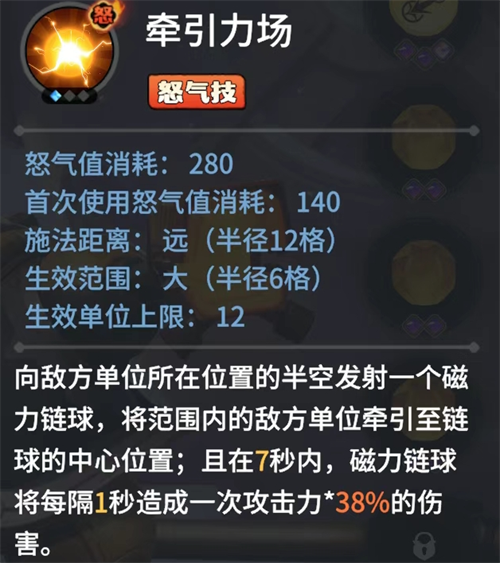 怒氣技能示意圖