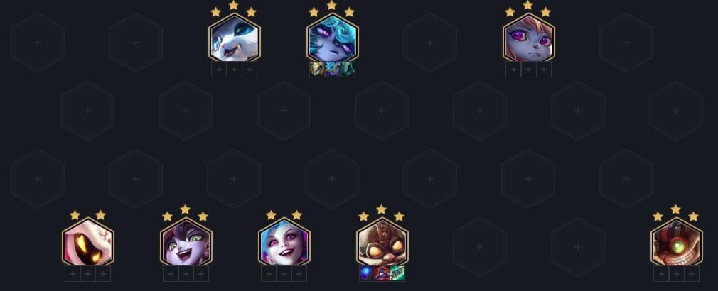 后期陣容成型示意圖