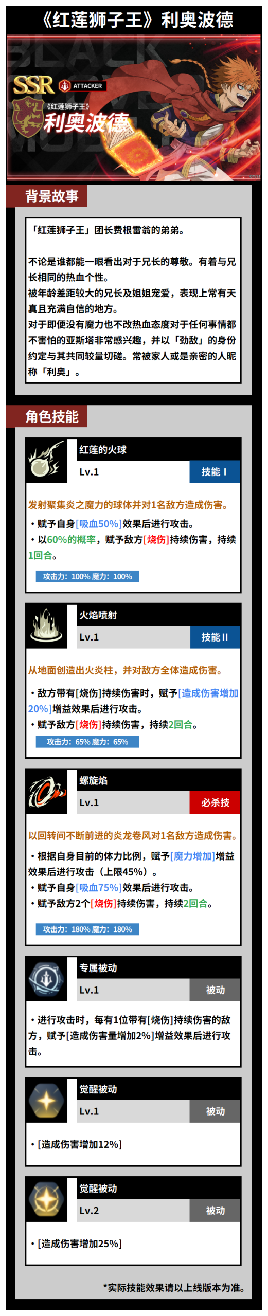 《黑色四葉草》魔法帝之道:紅蓮獅子王利奧波德,熱血少年登場!-景澄手游網