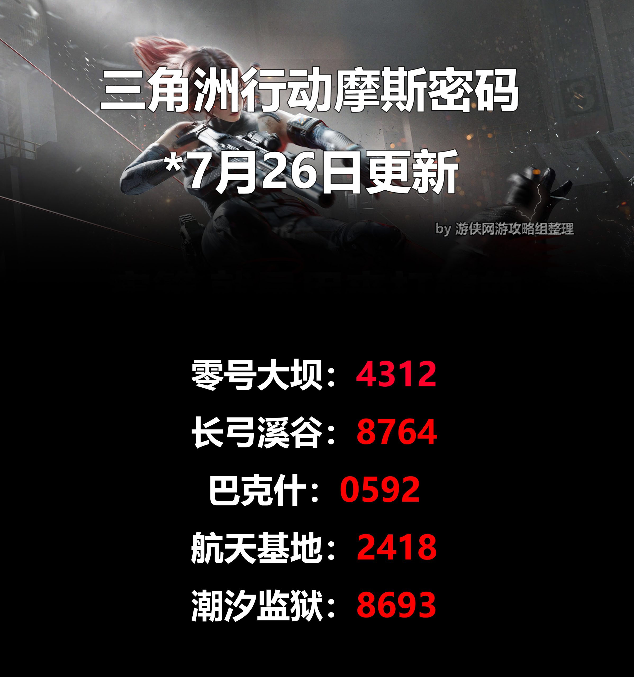 《三角洲行動》2025年7月26日摩斯密碼全匯總-景澄手游網