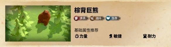 棕背巨熊示意圖