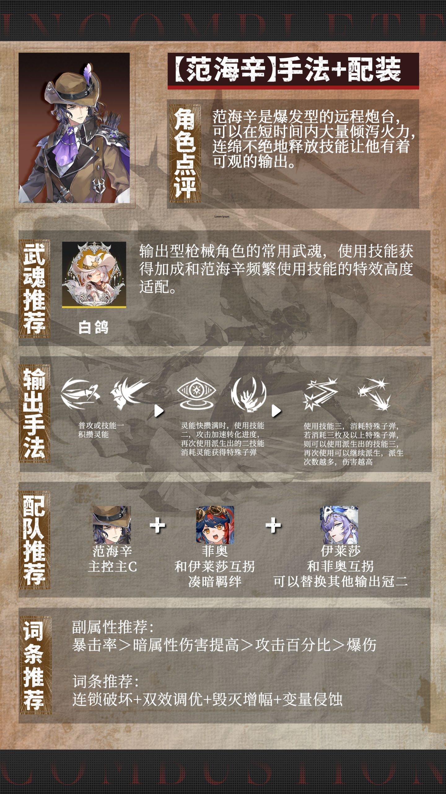 輝燼范海辛輸出手法及配裝推薦：遠程爆發流核心玩法-景澄手游網