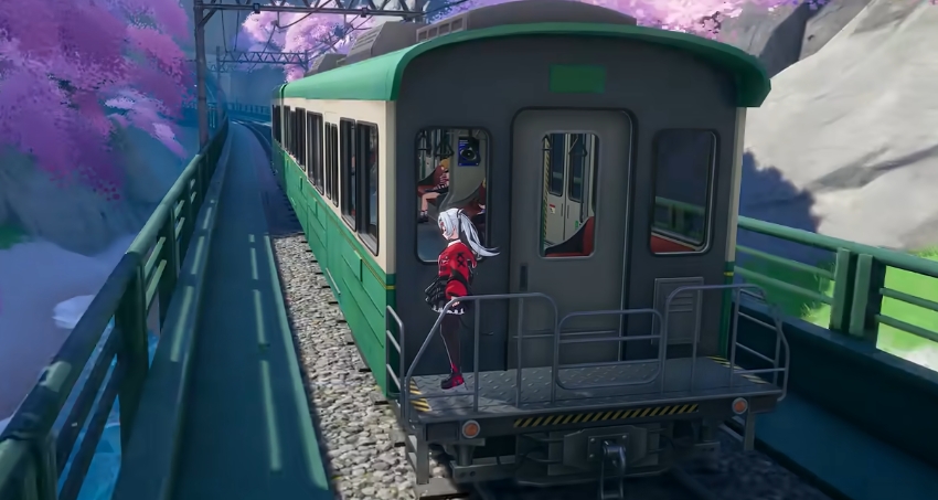 異環(huán)水上列車彼岸櫻花林