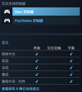 語言與控制器支持