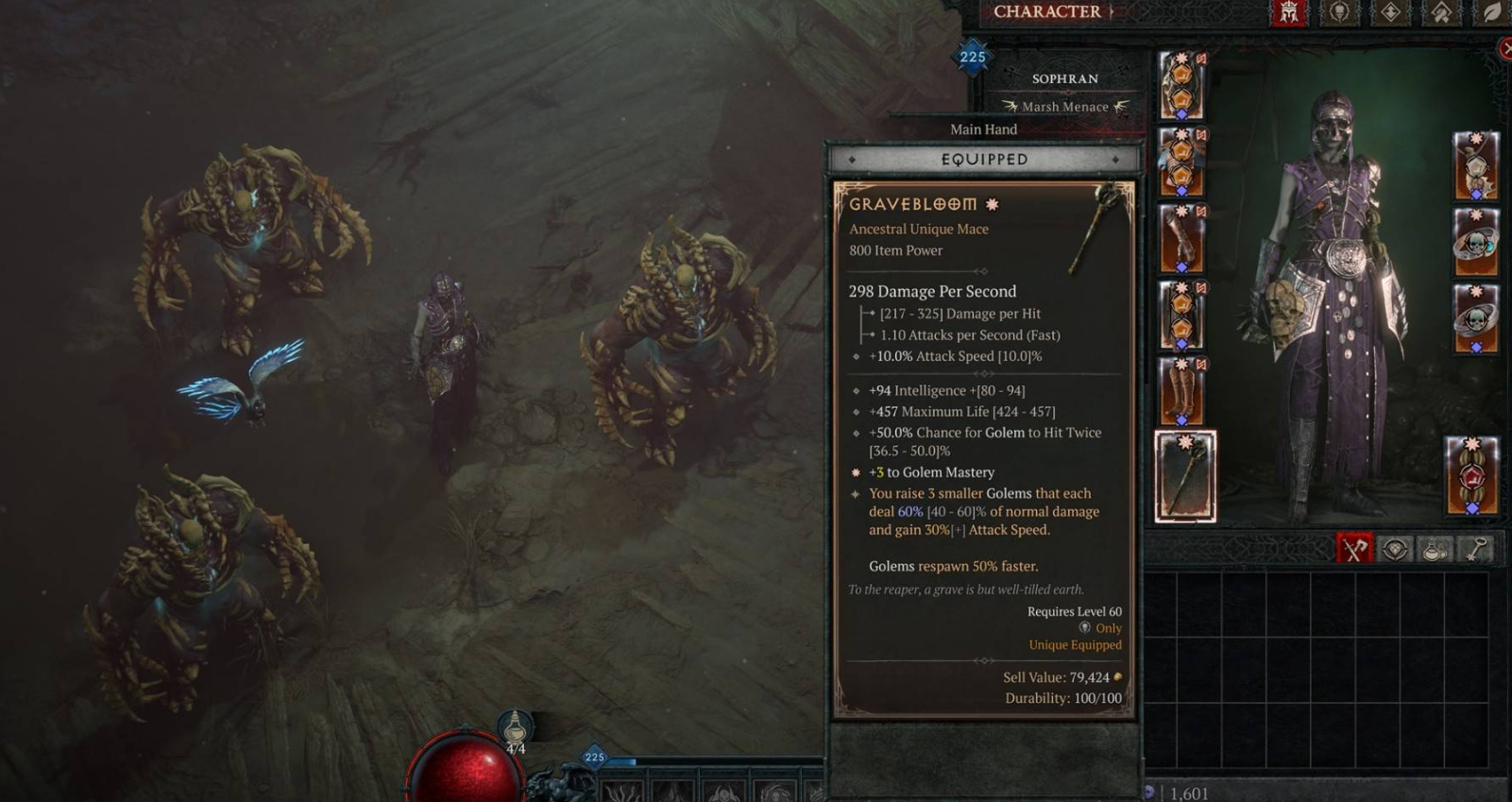 死靈法師墳墓之花