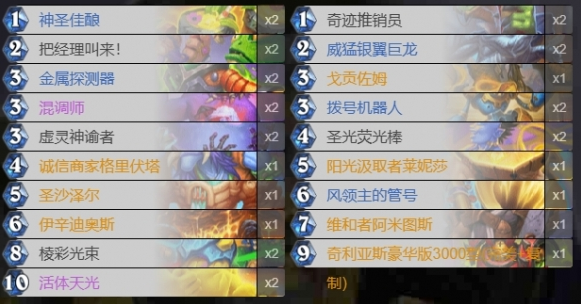 卡組示例