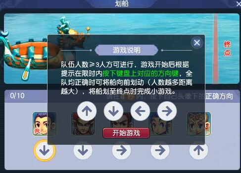 四季副本劃船任務示意圖