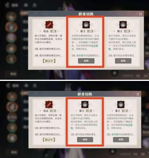 職業轉職示意圖