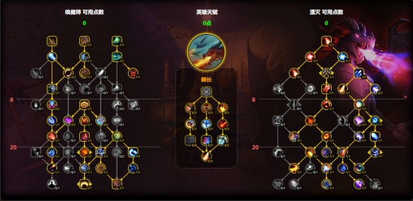 鱗長AOE天賦加點示意圖
